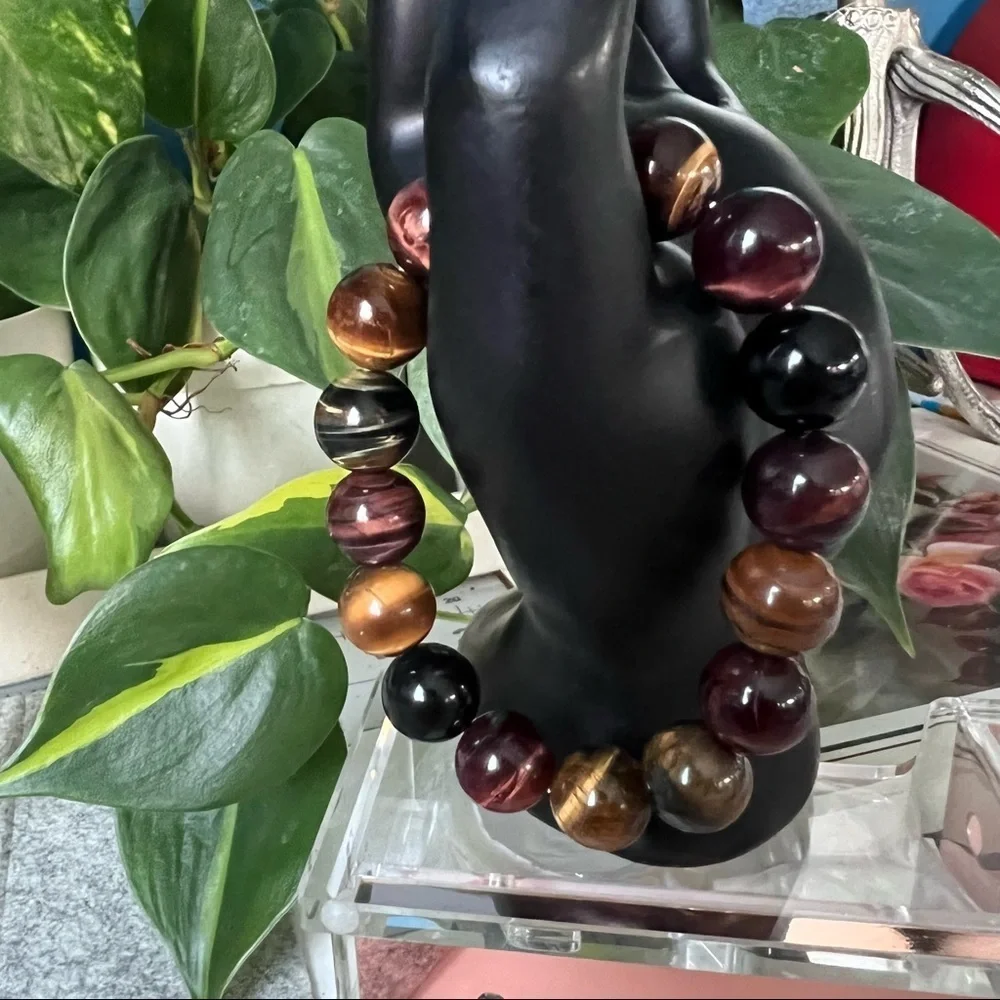 Tiger eye stretch beaded  bracelet